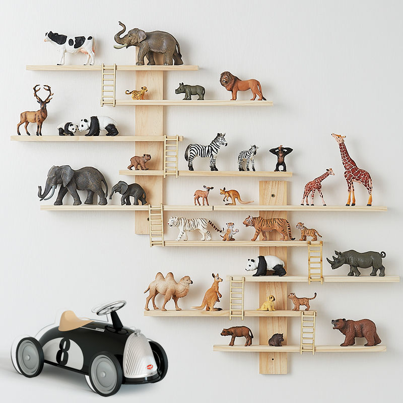 Pop Display Shelf - 어린이 방 동물 모델 디스플레이 랙,