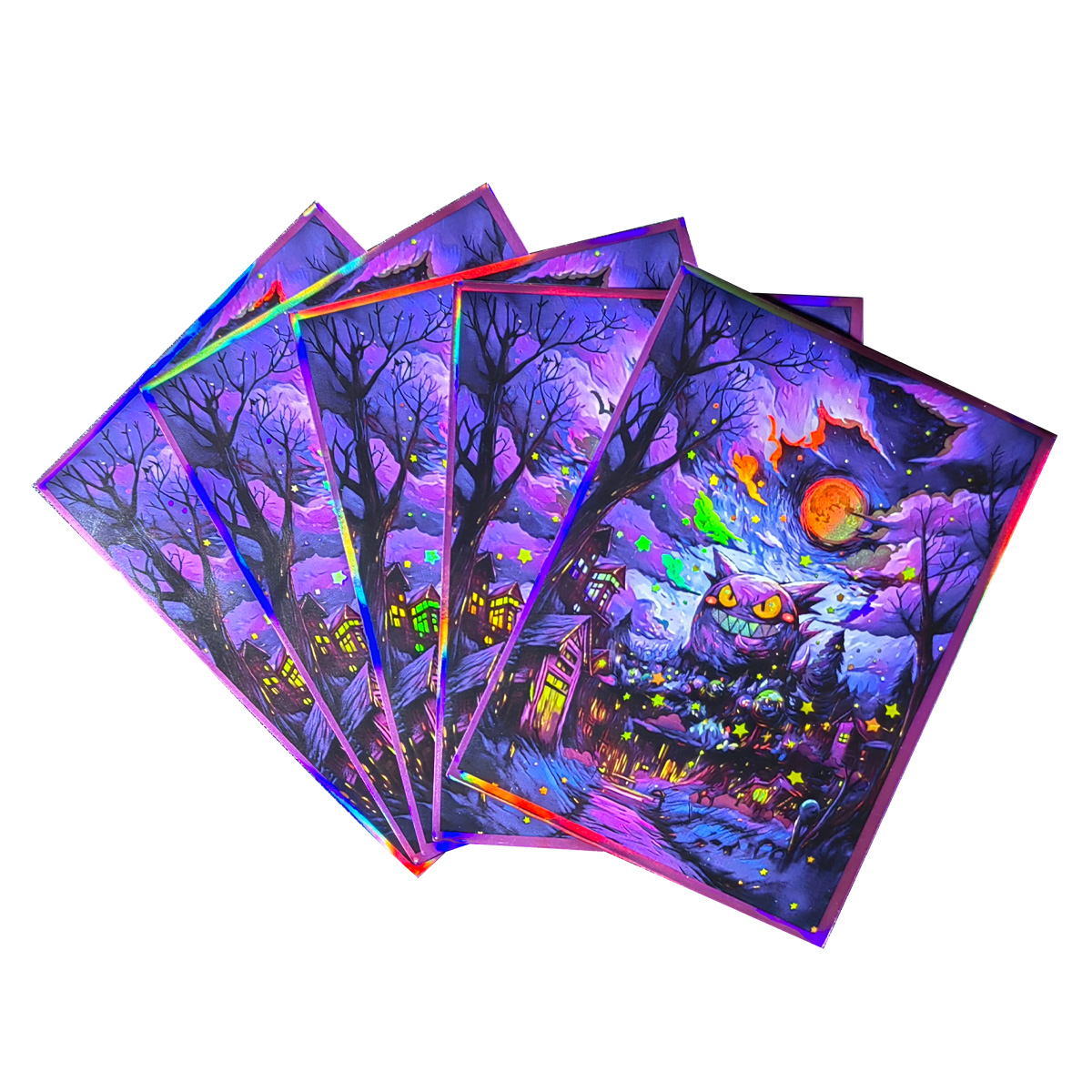 Card Penny Sleeve - 60PCS 66x91mm 포켓몬 겐가 홀로그램 카드