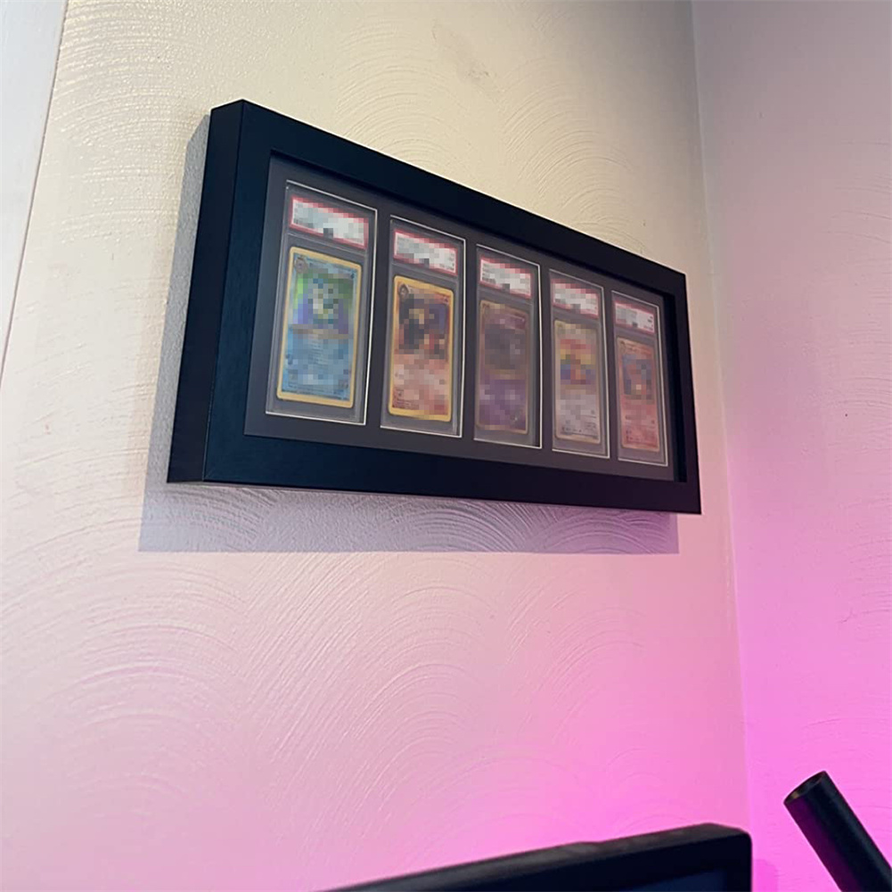 Graded Card Display - 3-9칸 나무 등급별 스포츠 카드 전시