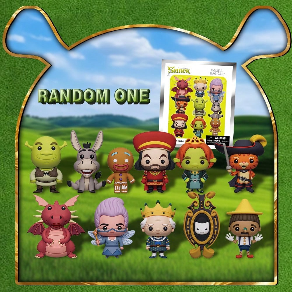 1PC 유니버설 공식 라이선스 슈렉 3D 폼 백 클립  - Mystery Box Blind Bag 리뷰 및 가격