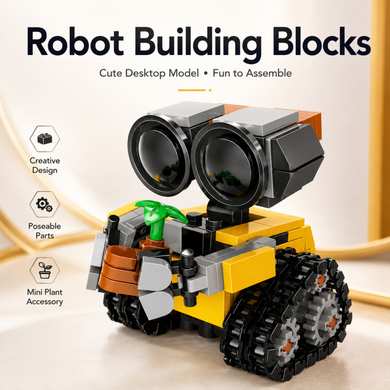 미니 로봇 빌딩 블록 세트, 식물 액세서리가 포함된 귀 - Building Block Mini 리뷰 및 가격