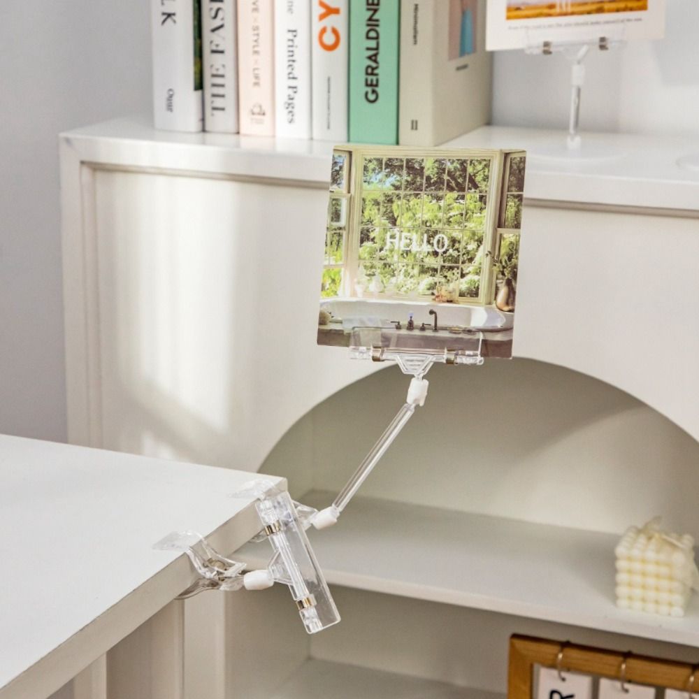 투명 사진 클립 데스크탑 메시지 엽서 홀더 조정 가능한 - Pop Display Shelf 리뷰 및 가격