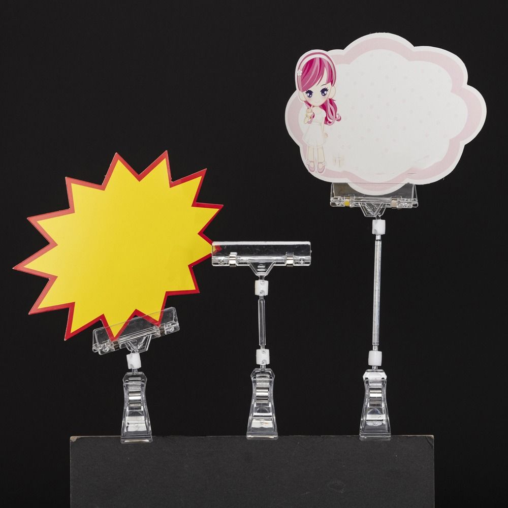 투명 사진 클립 데스크탑 메시지 엽서 홀더 조정 가능한 - Pop Display Shelf 리뷰 및 가격