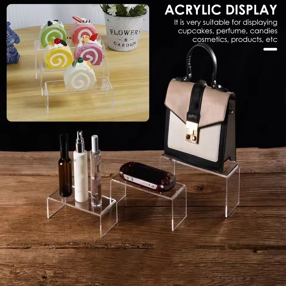 3/6/9/12Pc 투명 아크릴 디스플레이 스탠드 화장 - Display Risers Set 리뷰 및 가격