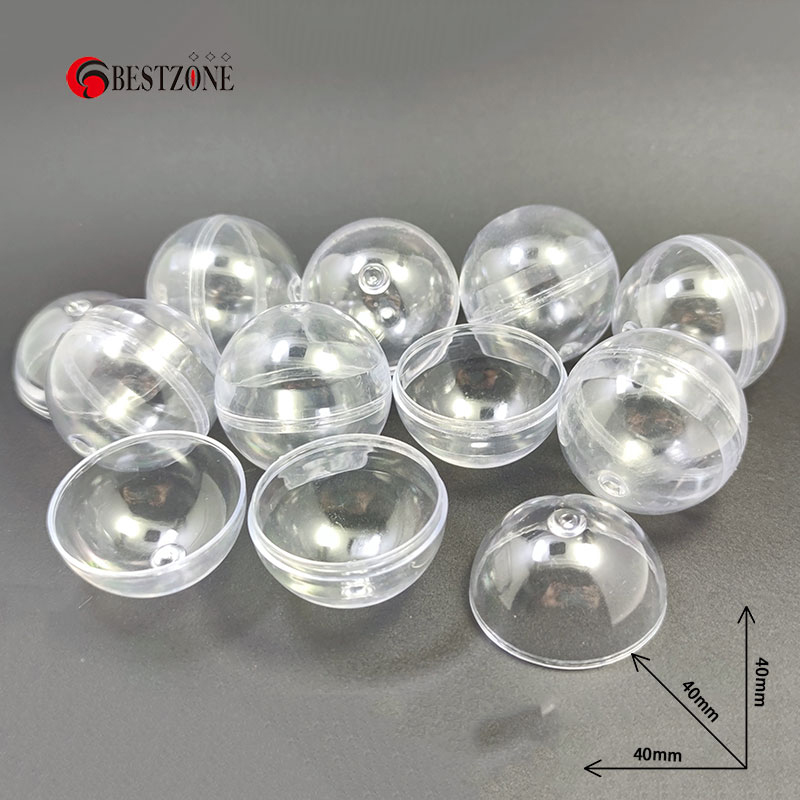 100개/묶음 직경 40MM 투명 플라스틱 PS 캡슐  - Capsule Toy Gashapon 리뷰 및 가격