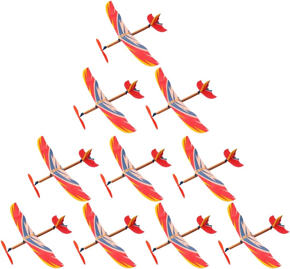 5/10Pcs 고무 밴드 구동 비행기 모델 글라이더 비 - Model Airplane Plastic 리뷰 및 가격