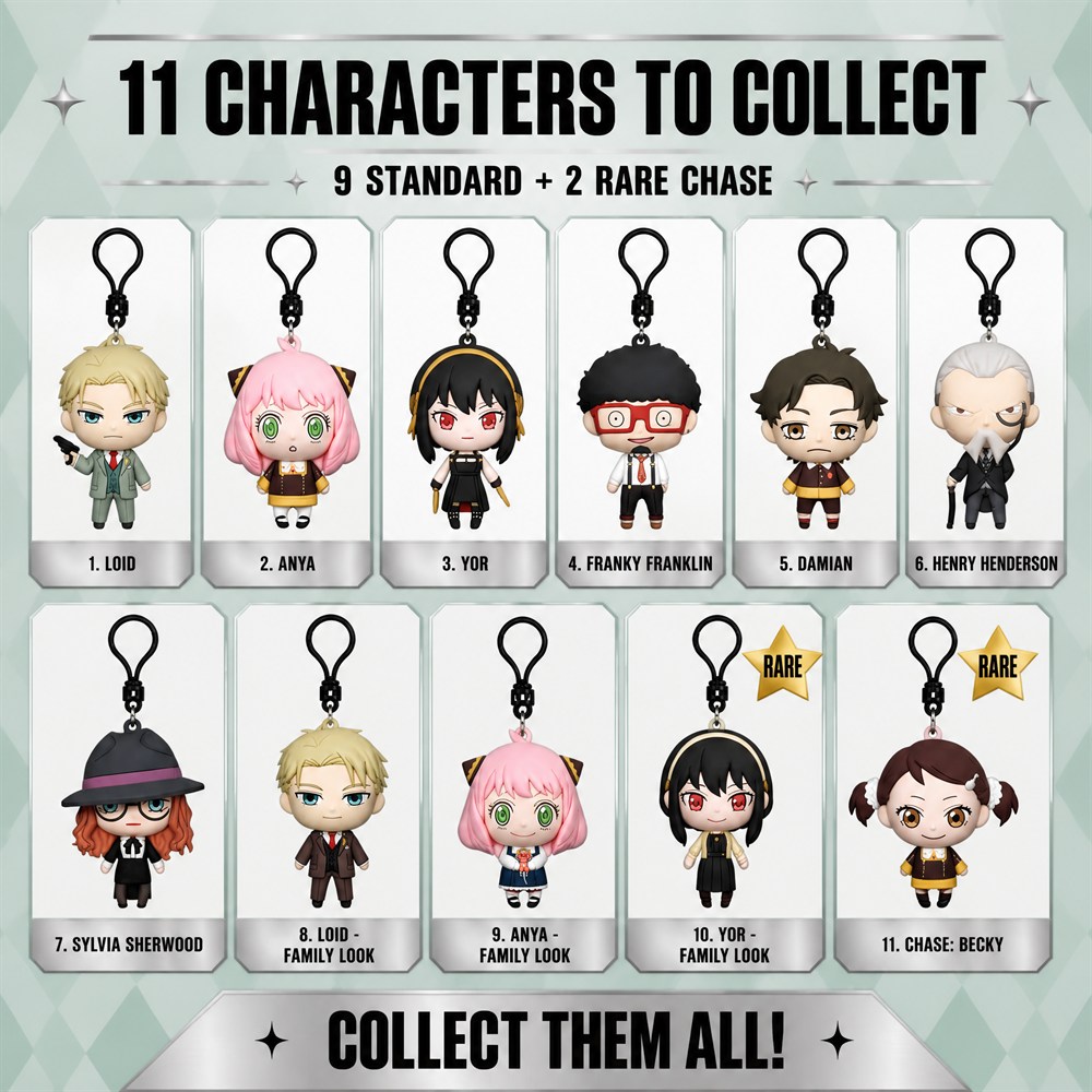 스파이 x 패밀리 3D PVC 가방 클립 키체인 블라인 - Mystery Box Blind Bag 리뷰 및 가격