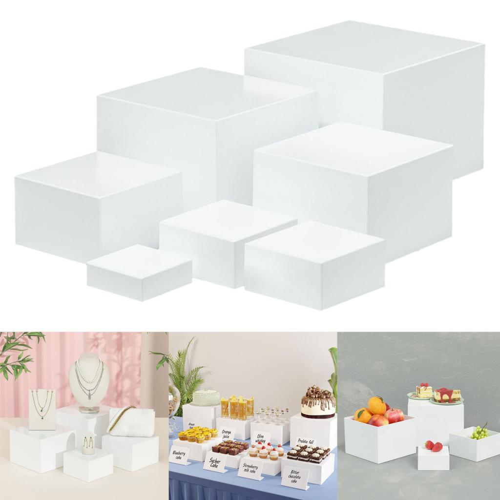 7 조각 아크릴 큐브 디스플레이 박스 라이저 디스플레이 - Display Risers Set 리뷰 및 가격