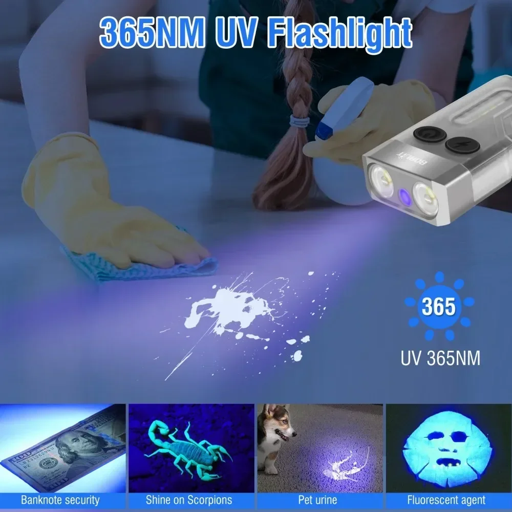 BORUiT V10 키체인 UV LED EDC 형광 플 - Fidget Cube Original 리뷰 및 가격