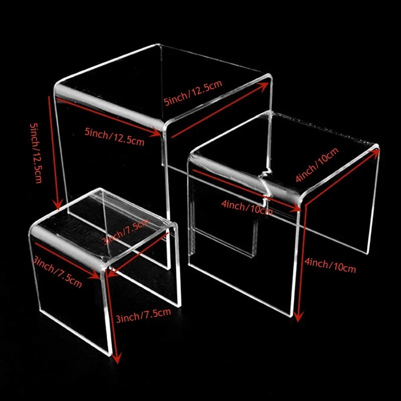 6개/세트 아크릴 디스플레이 스탠드 쥬얼리 액션 피규어 - Display Risers Set 리뷰 및 가격
